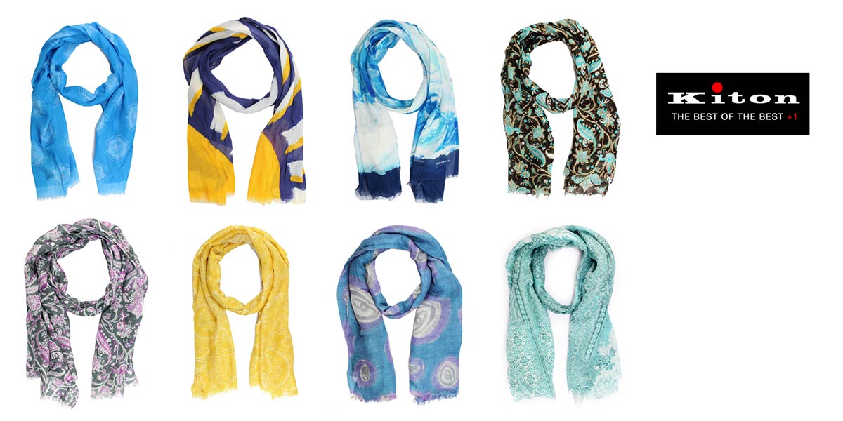 Kiton Linen Scarves SALE