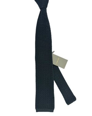 Tom Ford Square End Knitted Tie Dark Gray
