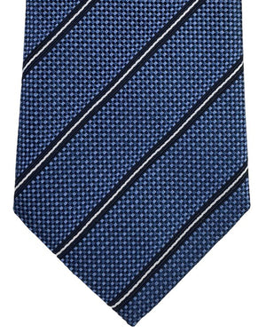 Emporio Armani Tie Dark Blue Stripes
