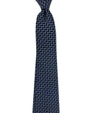 Emporio Armani Tie Black Aqua Silver