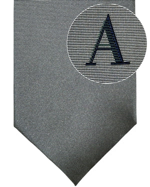 Armani Silk Tie Gray Grosgrain Armani Collezioni