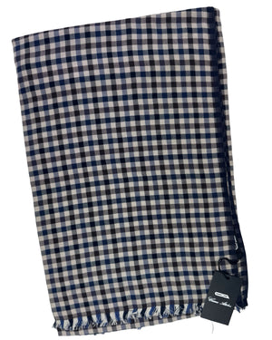 Attolini Scarf Check - Large Cashmere Cotton Shawl