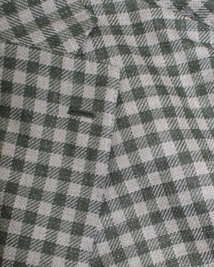 Sport Coat White Maroon Check Cotton Wool