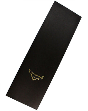 Vitaliano Pancaldi Pleated Silk Tie Black White Dots Design