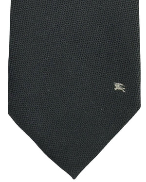 Burberry Tie Solid Black Pattern