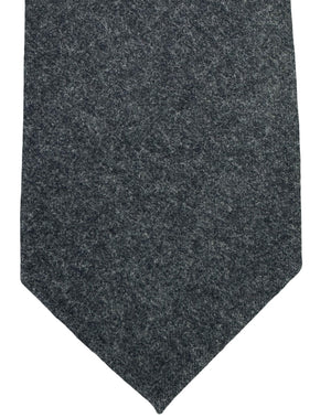 Brunello Cucinelli Wool Tie Charcoal Gray