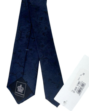 Dolce & Gabbana Skinny Tie Floral Midnight Blue