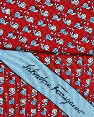 Ferragamo Novelty Tie Red