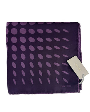 Tom Ford Pocket Square Purple Dotted Design