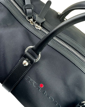 Kiton Leather Trim Weekend Bag