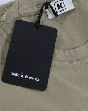 Kired Kiton Longsleeve T-Shirt Camel Crêpe Cotton 52 /  L SALE