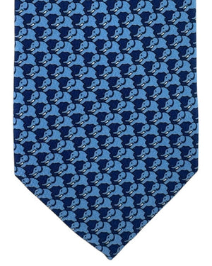Thomas Pink Tie Navy Blue Elephant Novelty Design