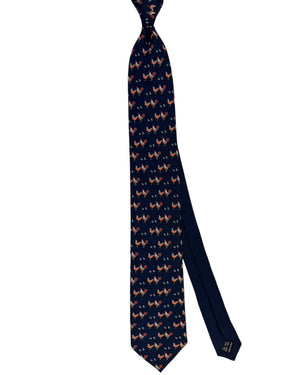 Thomas Pink Tie Navy Rooster Novelty SALE