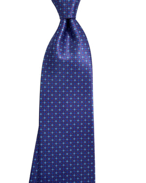 Stefano Ricci Tie Purple Blue Micro Flowers
