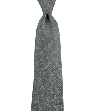 Stefano Ricci Tie Gray Silver Pattern