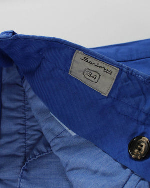 Sartorio Pants Royal Blue 34 Slim Fit