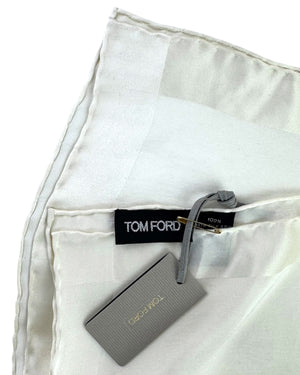 Tom Ford Pocket Square Ivory White SALE