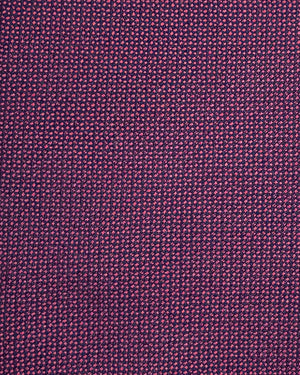 Valextra Silk Tie Bordeaux Purple Micro Texture - Wide Necktie