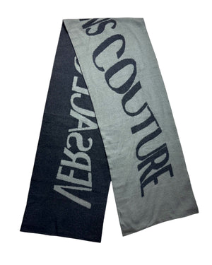 Versace Scarf Gray Logo - Versace Jeans Couture