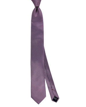 Ermenegildo Zegna Tie Dust Pink Geometric Pattern