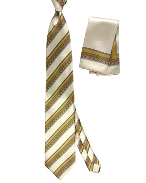 Zilli Tie & Matching Pocket Square Set