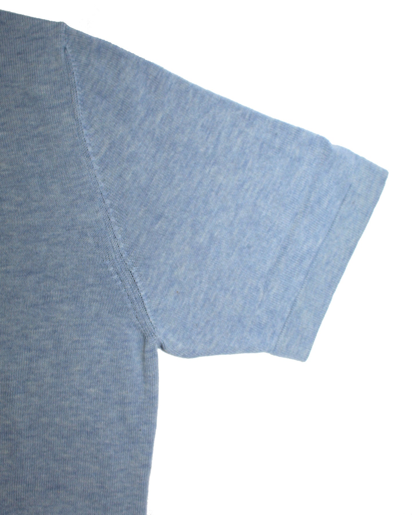 Luigi Borrelli T-Shirt Blue Mesh Design 