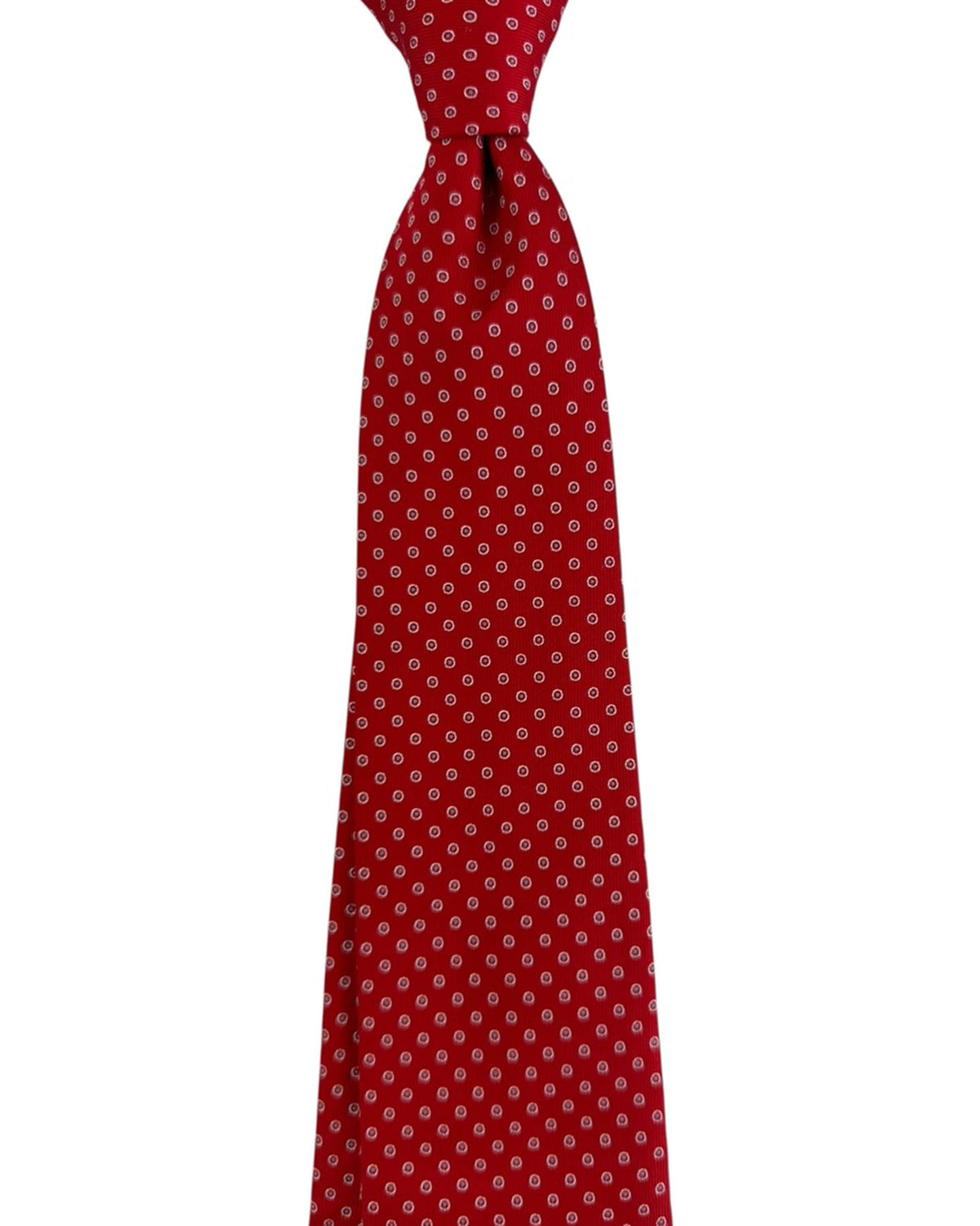 Luigi Borrelli Tie Red Micro Dot
