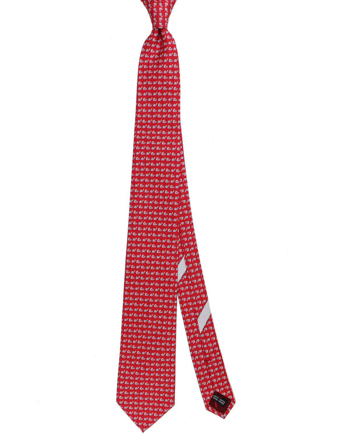 Salvatore Ferragamo Tie Red Snail Design