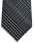 Tom Ford Tie Black Gray Plaid Check - Wide Necktie