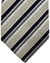 Luigi Borrelli Silk Tie Silver Black Tan Stripes SALE