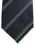 Tom Ford Tie Black Gray Herringbone Stripes  - Wide Necktie