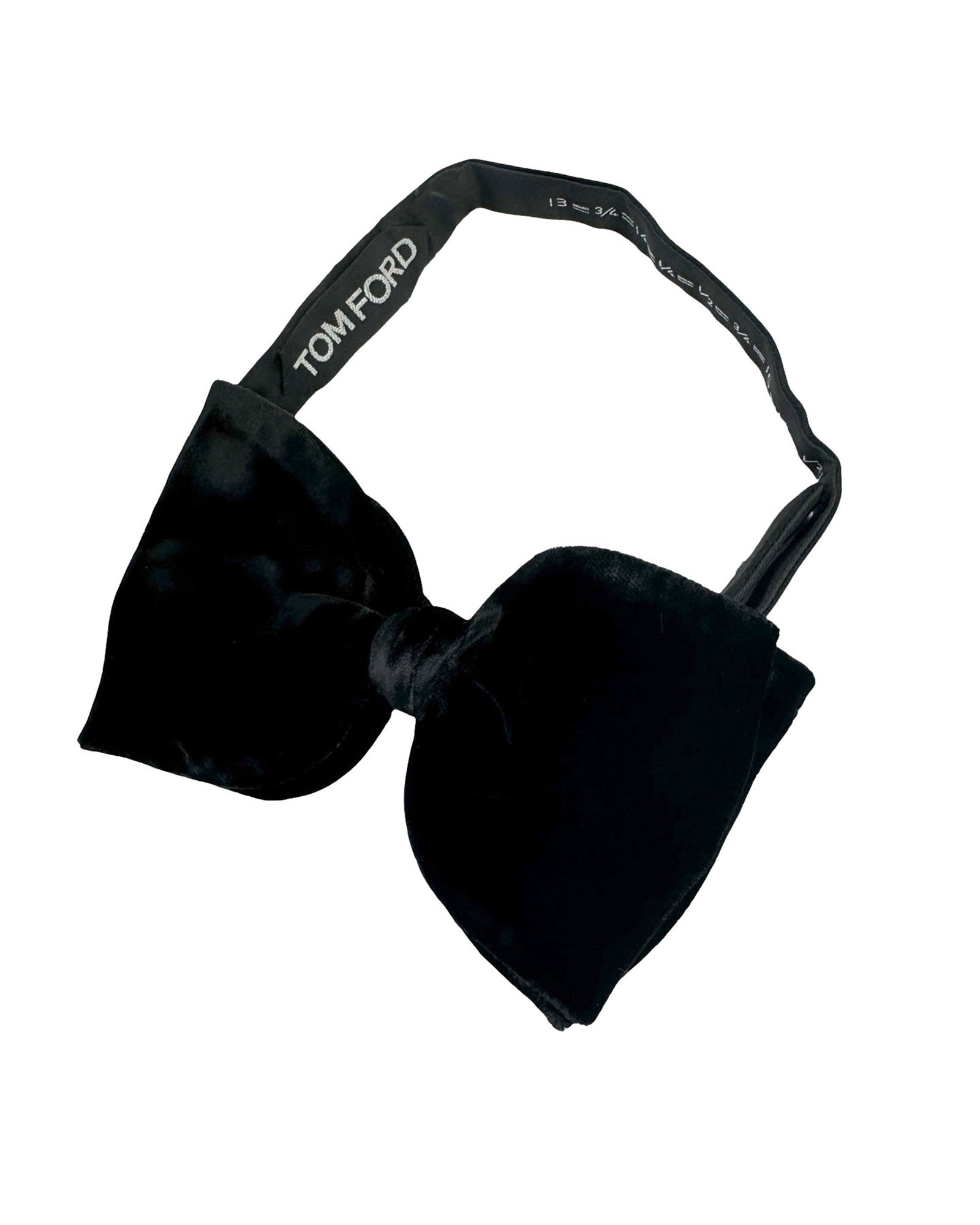 Tom Ford Large Black Silk Bow Tie