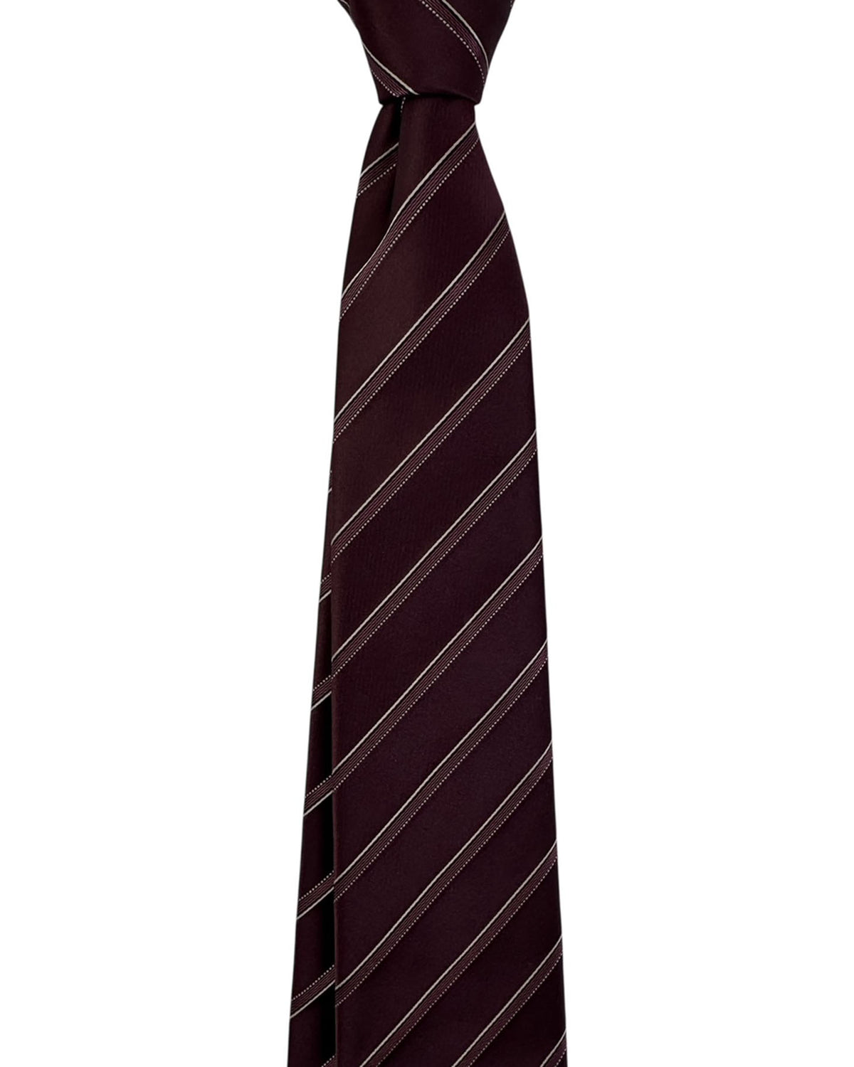 Armani Necktie Maroon Stripes