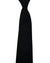 Armani Necktie Solid Black Textured Weave
