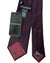 Armani Tie Black Bordeaux Textured Stripes