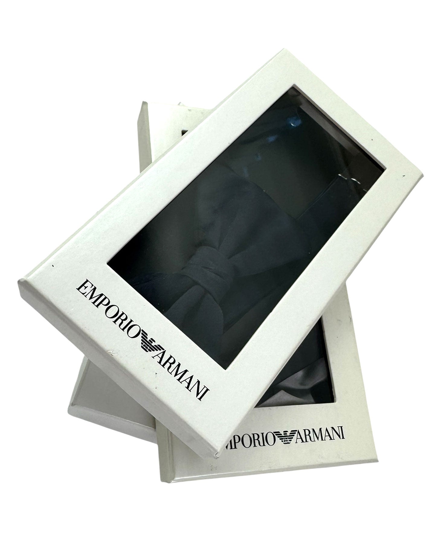 Armani Velvet Bow Tie Midnight Blue - Junior Kids Size