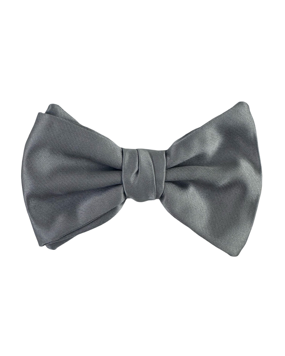 Armani Silk Bow Tie Gray Solid
