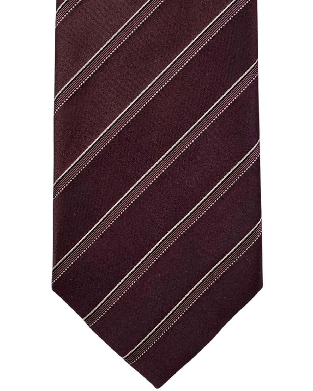 Armani Necktie Maroon Stripes