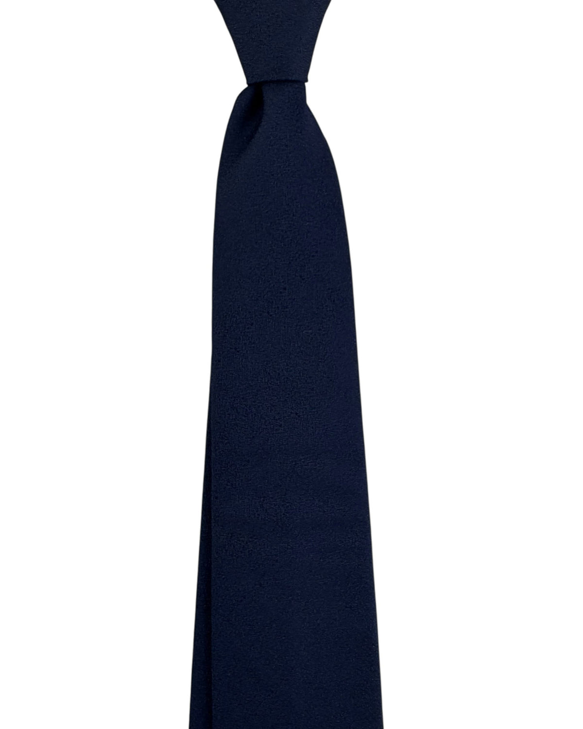 Armani Silk Tie Midnight Blue Solid Pattern SALE