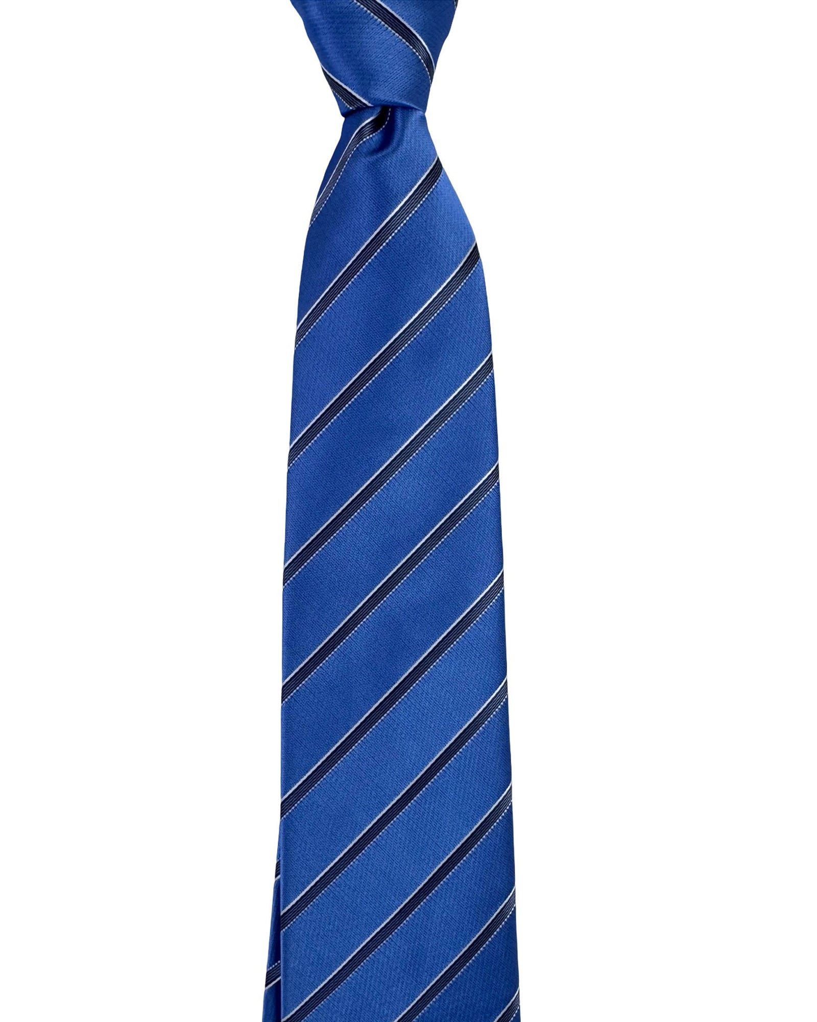 Armani Tie Blue Silver Stripes Design SALE