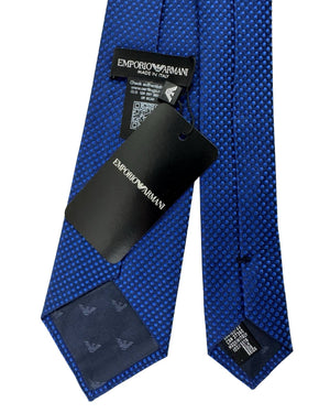Armani Tie Royal Blue Dots