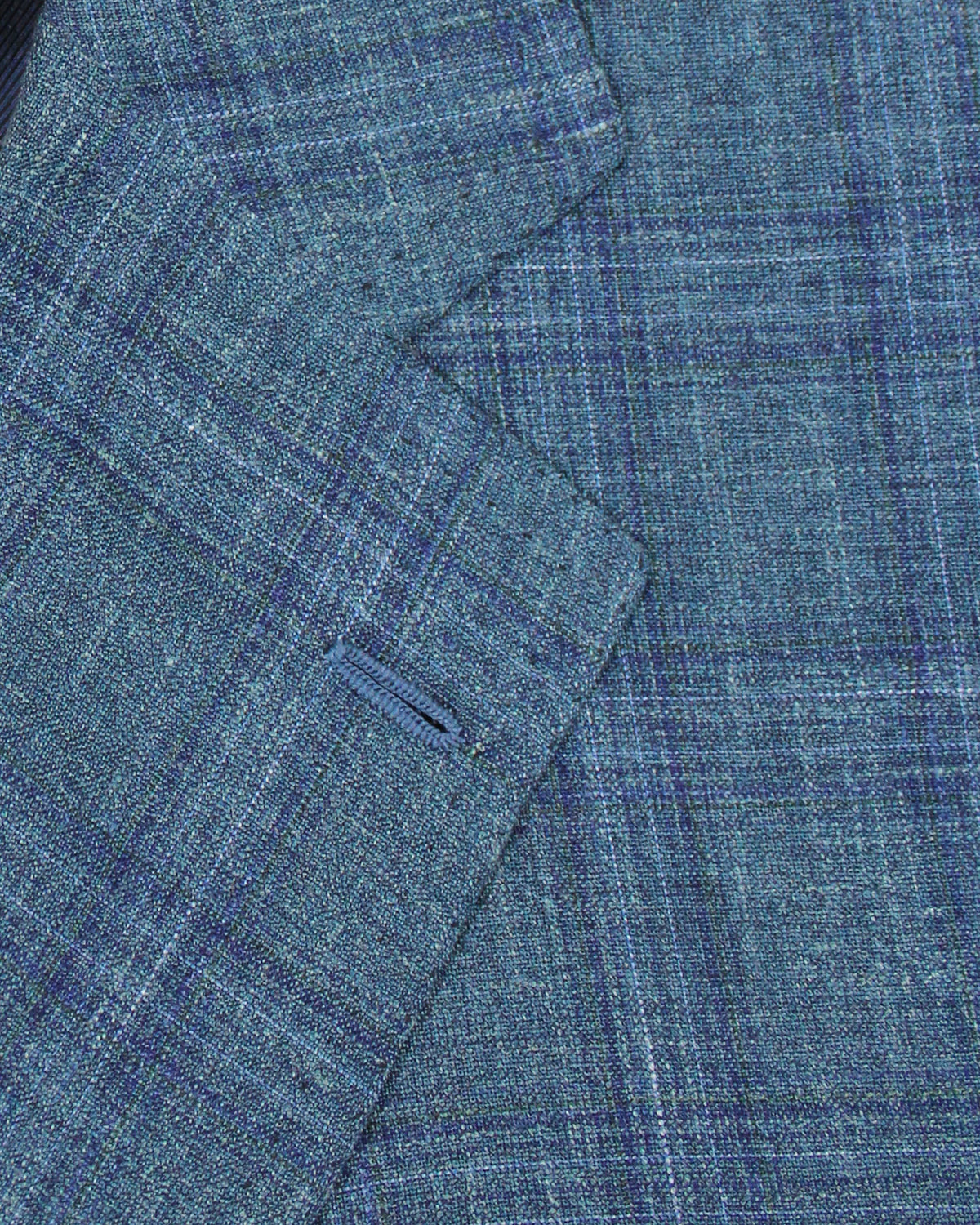 Cesare Attolini Sport Coat Blue Windowpane Blazer New