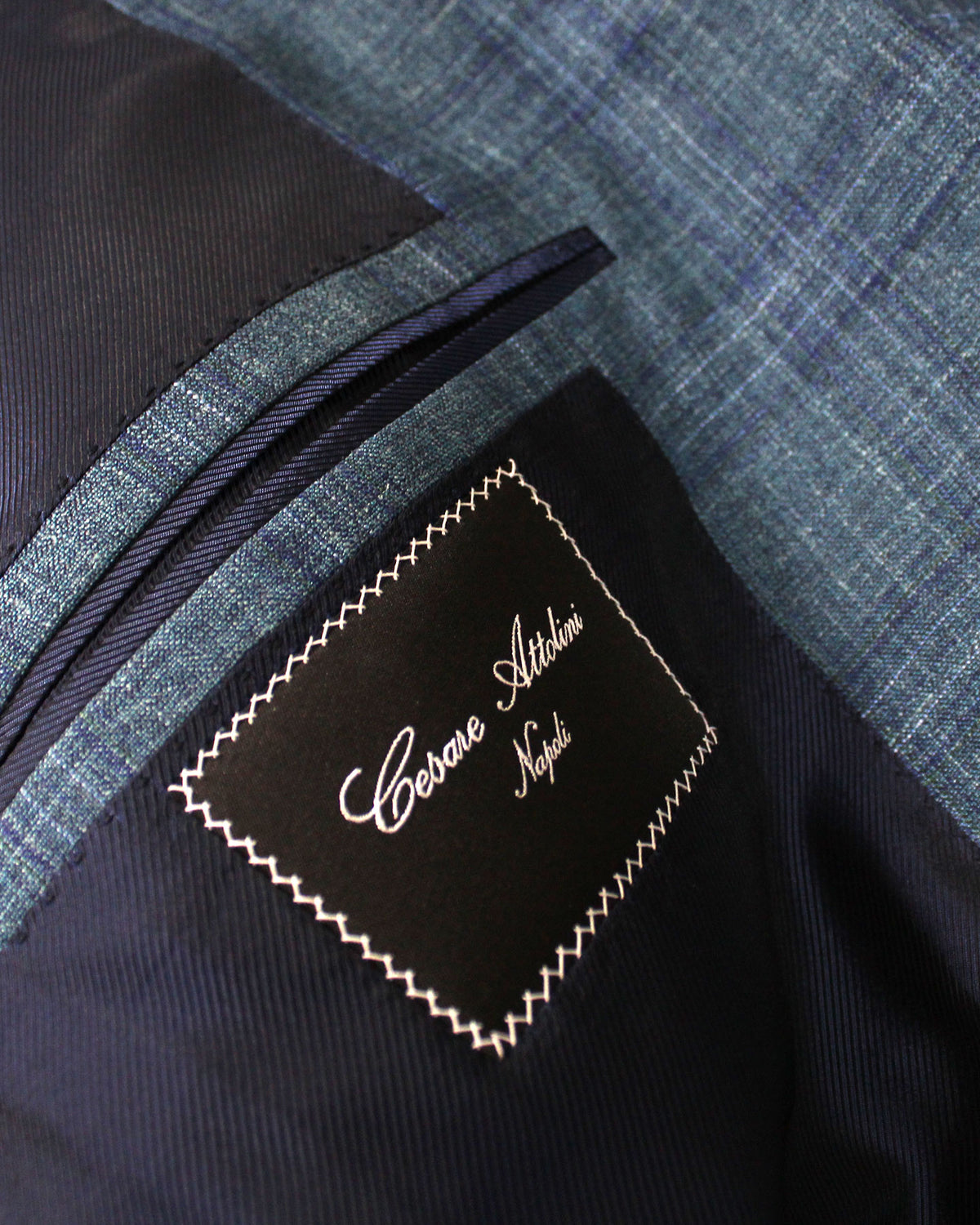 Cesare Attolini Sport Coat Blue Windowpane Blazer EU 56/ US 46 SALE