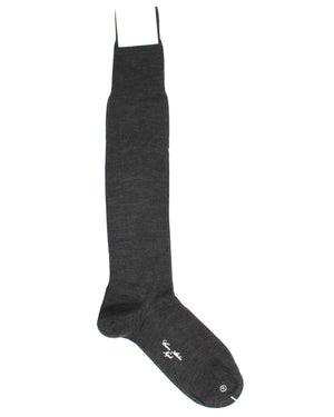 Cesare Attolini Socks Gray Brown Stripes US 11 / EUR 44 - Over The Calf SALE