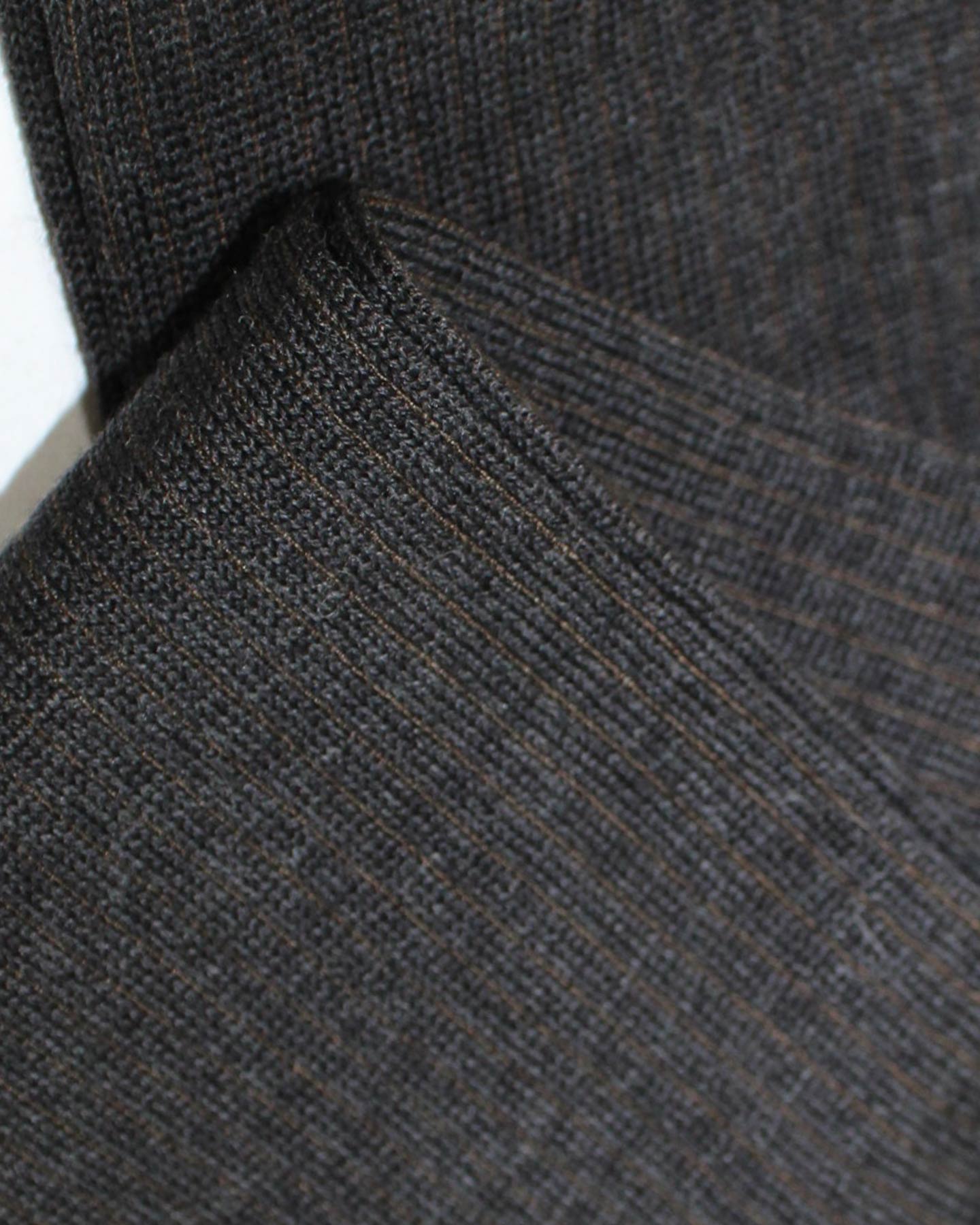 Cesare Attolini Socks Gray Brown Stripes US 11 / EUR 44 - Over The Calf SALE
