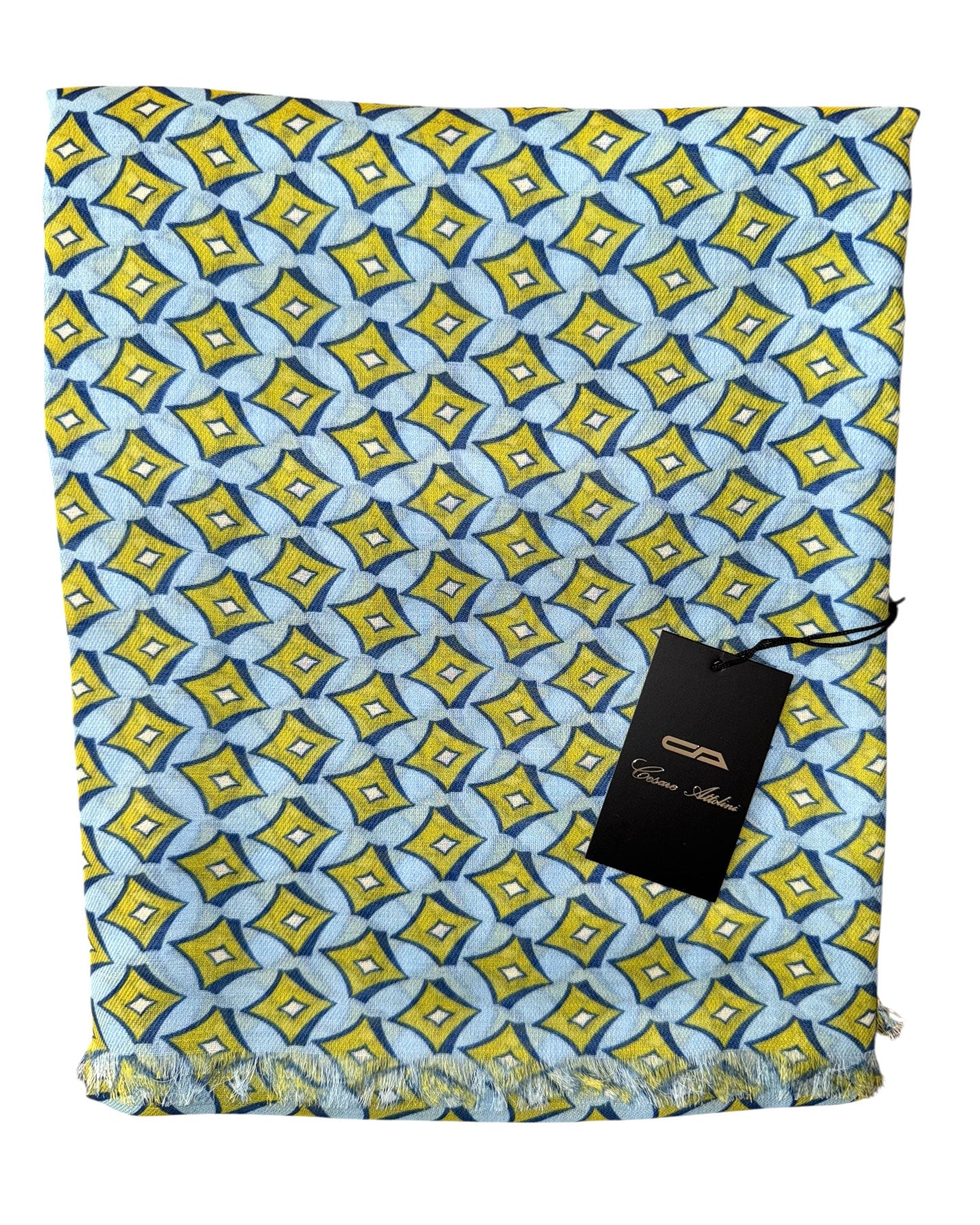 Sky Blue Olive Scarf