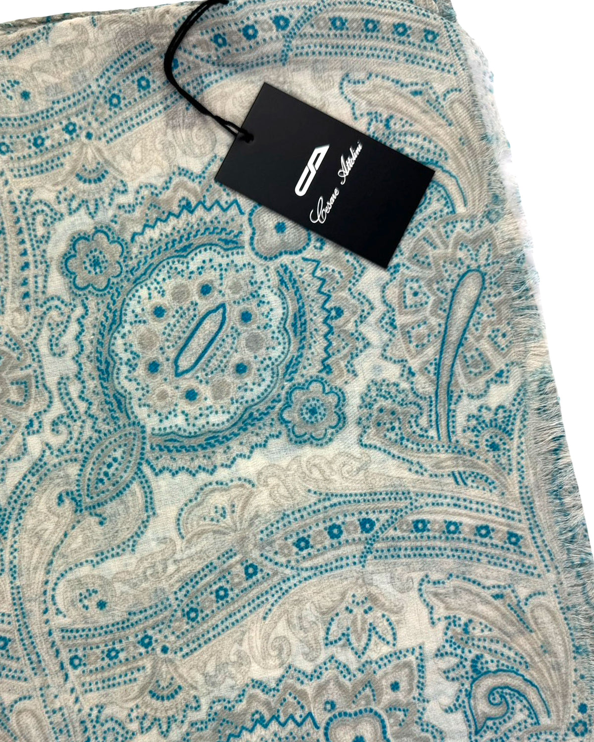 Cesare Attolini Scarf Ornamental Design - Cashmere Cotton Shawl