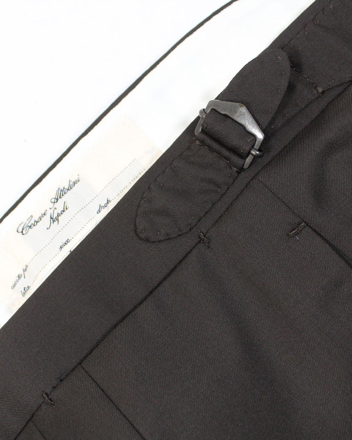 Cesare Attolini Suit Dark Brown Double Breasted Peak Lapel  EU 56/ US 46