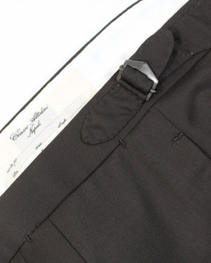 Cesare Attolini Suit Dark Brown Double Breasted Peak Lapel  EU 56/ US 46