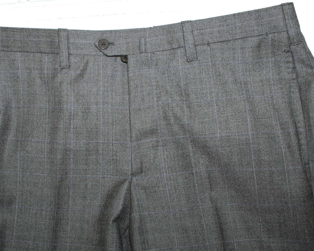Cesare Attolini Wool Suit Gray Windowpane Design EU 50/ US 40
